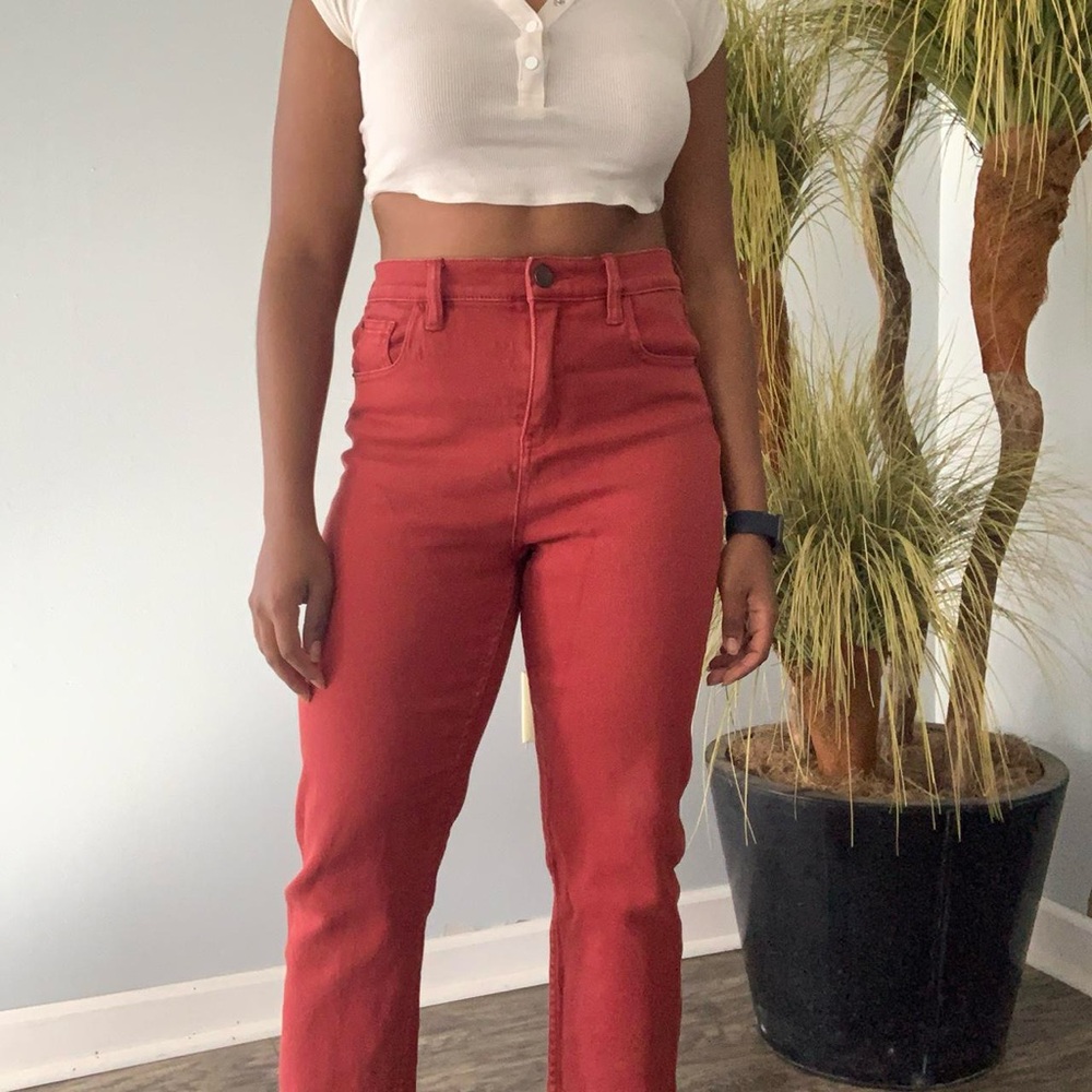 BDG Women's Burgundy and Red Jeans
